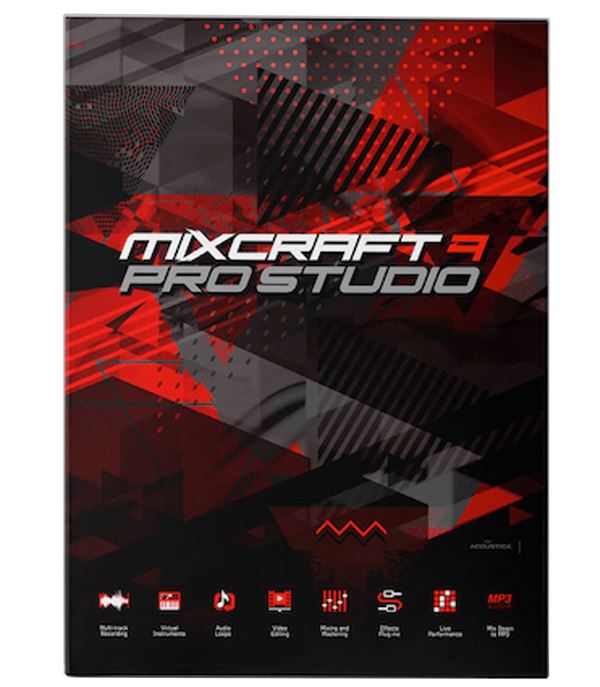 Acoustica Mixcraft Pro Studio 9 Recording Software - Download Front View