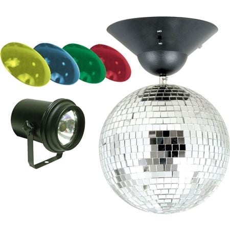 ADJ MB8 Combo Mirror Ball Kit Front View