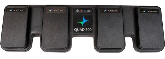 AirTurn QUAD 200 Pedal Bluetooth  Wireless Controller