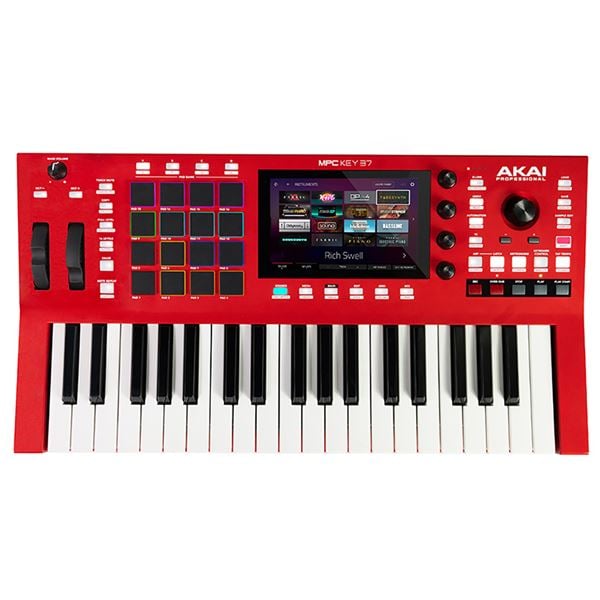 Akai MPC Key 37 Synthesizer Production Keyboard Front View