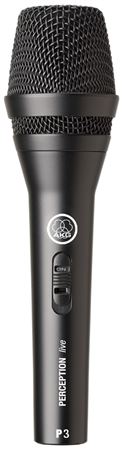 AKG P3 S Perception Dynamic Cardioid Handheld Vocal Microphone Front View