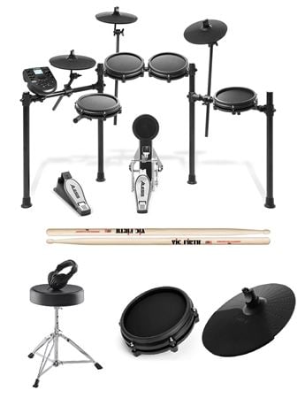 Alesis Nitro Mesh Expanded Electronic Drum Kit Front View