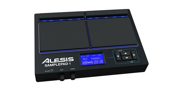 Alesis SamplePad 4 4-Pad Sample and Loop Percussion Instrument Front View