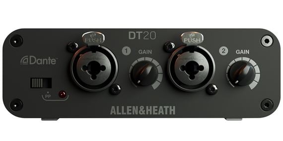 Allen & Heath DT20-M In Dante Output Expander Front View