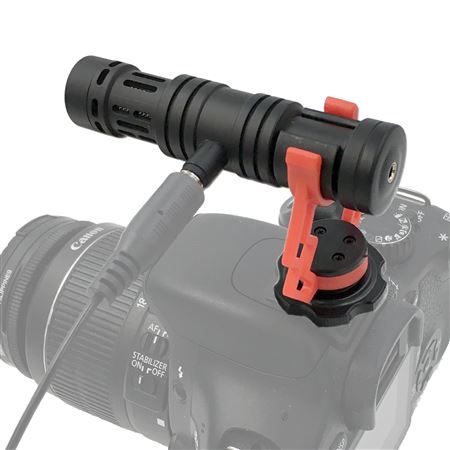 Ampridge MightyMic F DSLR Smartphone Condenser Shotgun Microphone Front View