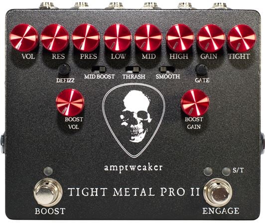 Amptweaker Tight Metal Pro II High Gain Distortion Pedal Front View