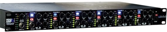 ART HeadAmp6 Pro 6 Channel Professional Headphone Amplifier With EQ Front View
