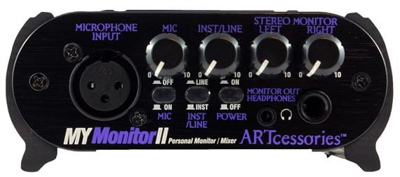 ART MYMONITORII Personal Headphone In Ear Monitor Mixer Front View