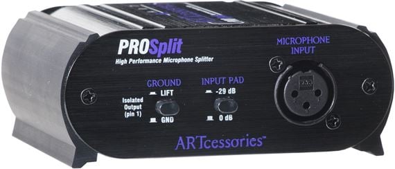 ART Prosplit 2-Way Microphone Splitter Front View