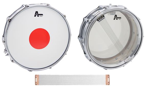 Attack Baron Red Dot Coated Snare Head with SS14 Head and Wires