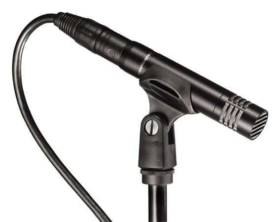 Audio Technica AT2021 Cardioid Small Diaphragm Condenser Microphone Front View