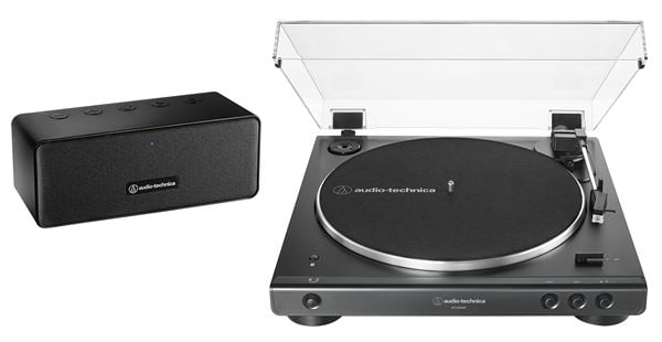 Audio Technica AT-LP60XSPBT-BK Wireless Turntable Front View