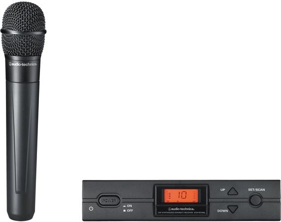 Audio-Technica ATW-2120b 2000 Series Handheld Wireless System Front View
