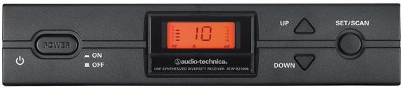Audio-Technica ATW-R2100b Receiver 2000 Series Front View