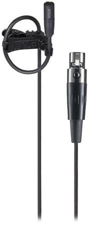 Audio Technica BP899LcT4 Omni Low Sensitivity Lavalier Microphone Front View