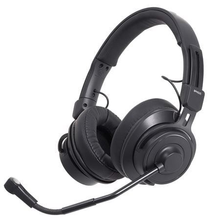 Audio Technica BPHS2C-UT Broadcast Headset With Mic Unterminated Front View