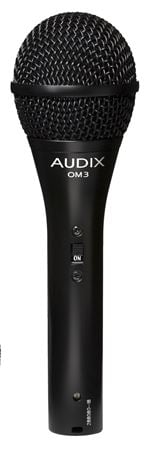 Audix OM3S Dynamic Hypercardioid Vocal Micrphone With Switch