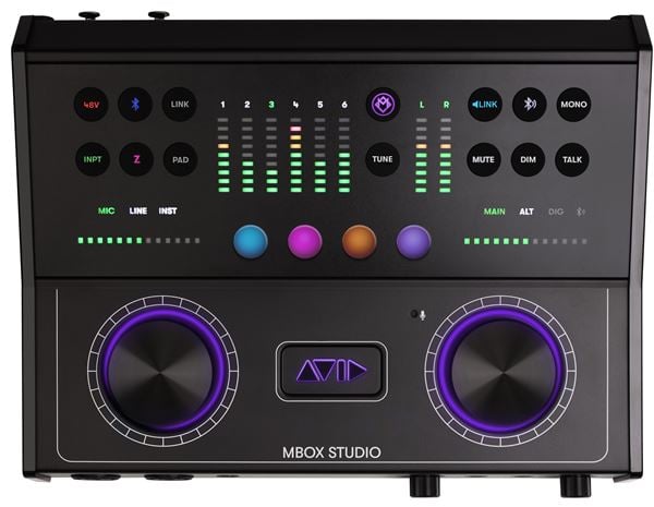 Avid Mbox Studio USB Audio Interface Front View