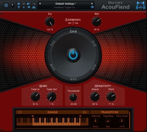 Blue Cat Audio AcouFiend Audio Plugin Download Front View