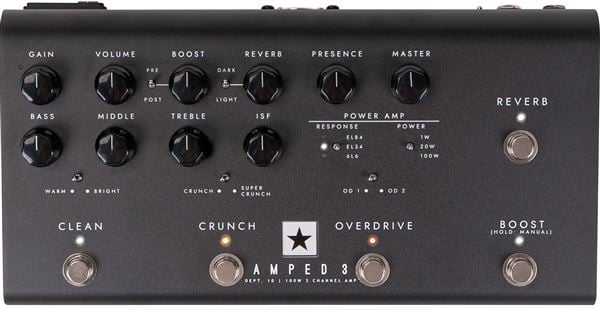 Blackstar AMPED3 3-Channel Floorboard Amp 100 watt Front View