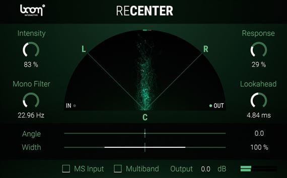 BOOM Library ReCenter Audio Plugin Download Front View