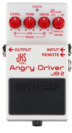 Boss JB-2 Angry Driver Dual Overdrive Pedal Front View