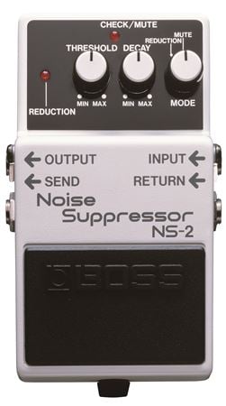 Boss NS-2 Noise Suppressor Pedal Front View