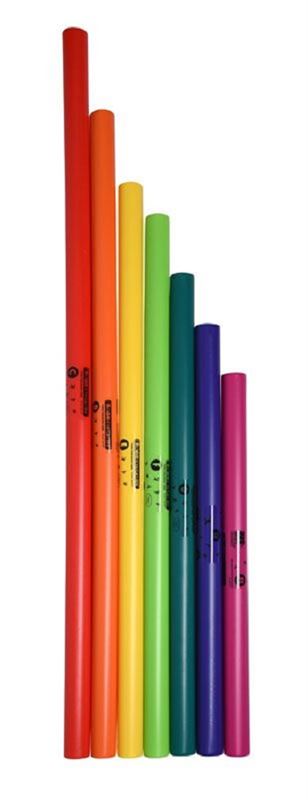 Boomwhackers Bass Diatonic Set of 7 notes C to B Front View