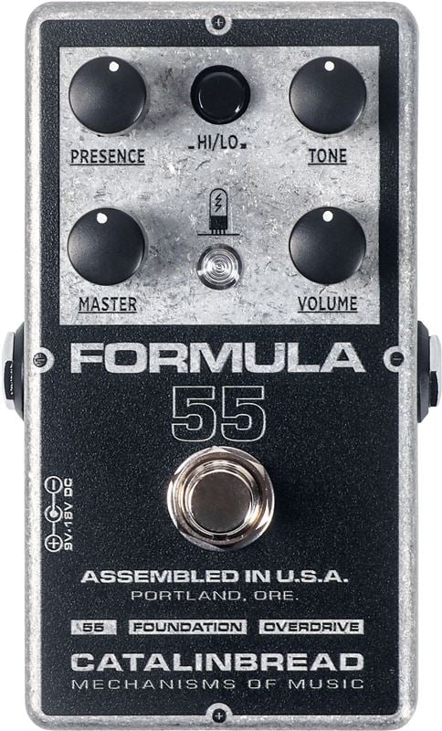 Catalinbread Formula 55 5E3 Tweed Style Overdrive Pedal Front View