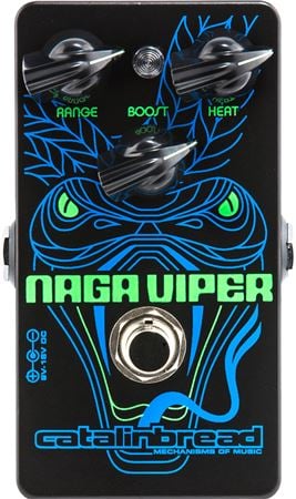 Catalinbread Naga Viper Modern Treble Booster Guitar Pedal Front View