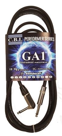 CBI GA American Made Guitar Instrument Cable 1 Right Angle Front View