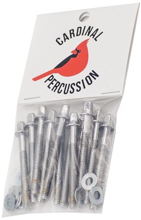 Cardinal Percussion 632TS2 2" Tension Rods 12 Pack Front View