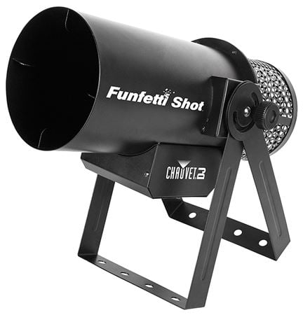 Chauvet DJ FunFetti Shot Confetti Launcher with Remote Front View