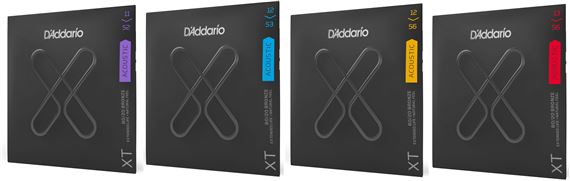 D'Addario XT 80/20 Acoustic Guitar Strings Front View