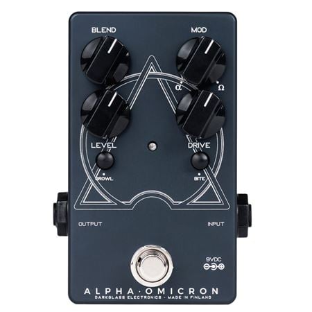 Darkglass Alpha Omicron Dual Channel Bass Distortion Pedal Front View