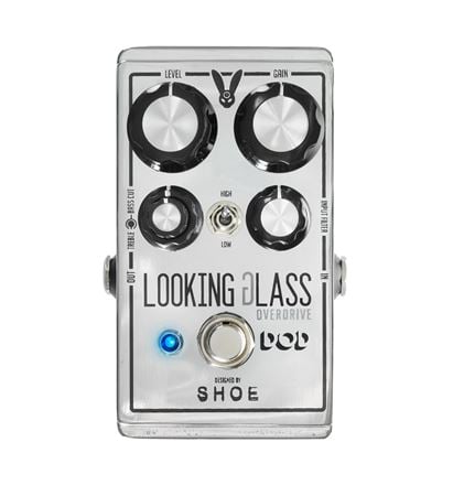 DOD Looking Glass Dual Gain Overdrive and Boost with EQ Pedal Front View