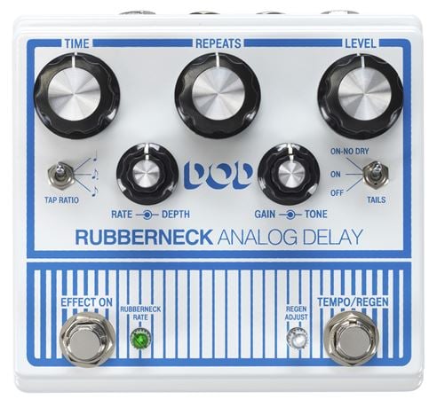DOD Rubberneck Analog Delay Pedal Front View