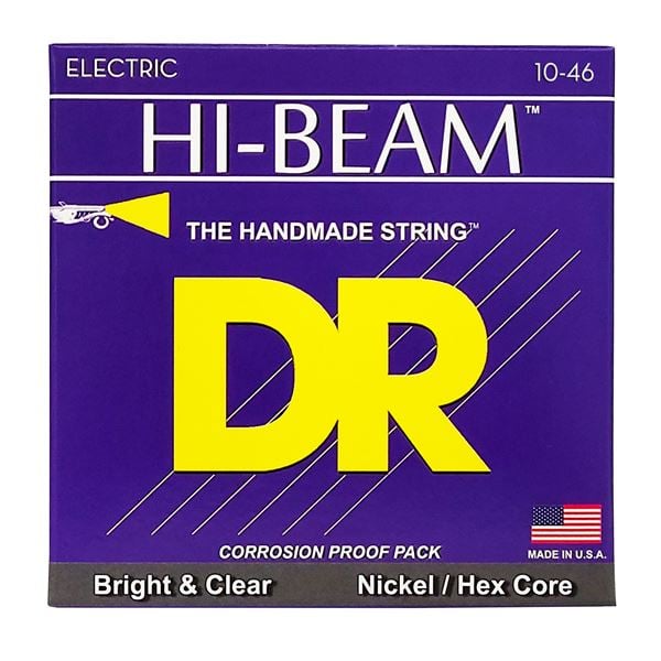 DR Strings MTR-10 HI-BEAM Electric Guitar Strings Front View