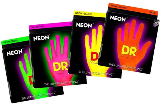 DR Strings K3 Neon HiDef Superstrings Electric Bass Strings Front View
