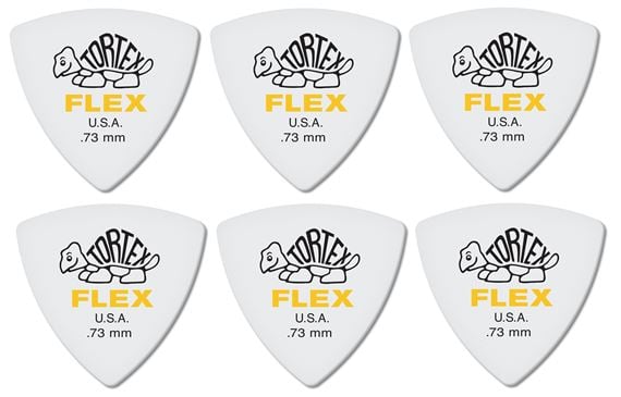 Dunlop 456 Tortex Flex Triangle Guitar Picks Front View