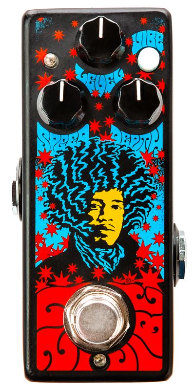 MXR Jimi Hendrix Shrine Series Uni-Vibe Mini Pedal Front View