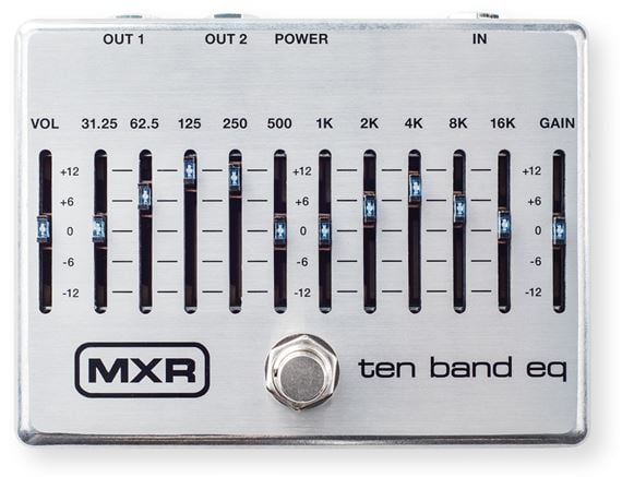 MXR M108S Ten Band EQ Pedal Front View