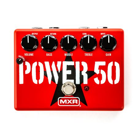 MXR Tom Morello Power 50 Overdrive Pedal Front View