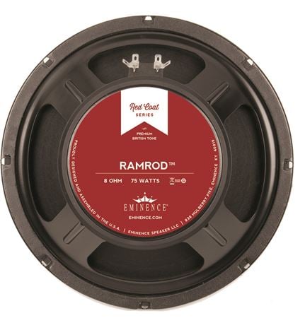 Eminence Red Coat Ramrod 10 Inch Guitar Speaker 75 Watts Front View