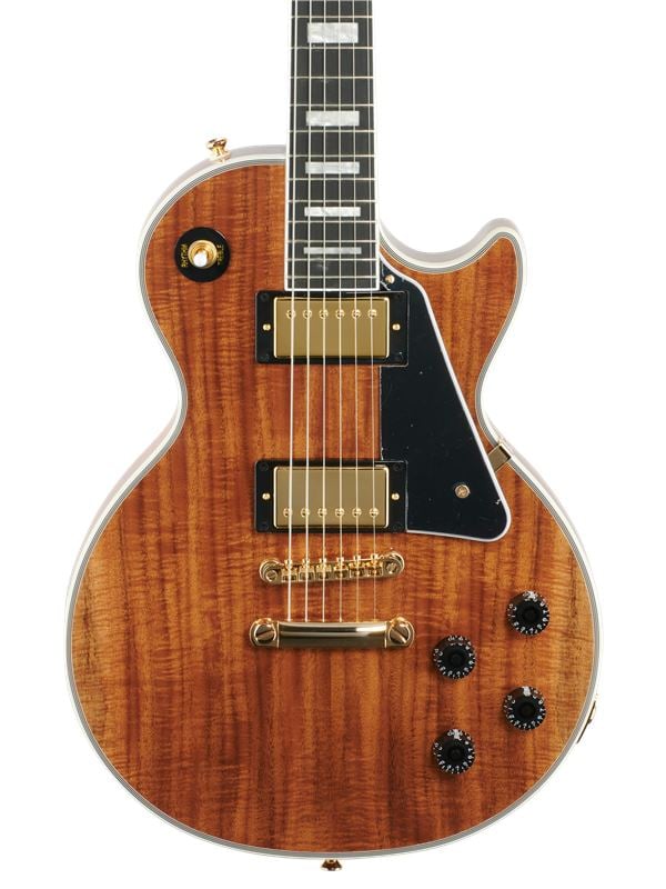 Epiphone Les Paul Custom Koa Guitar Body View