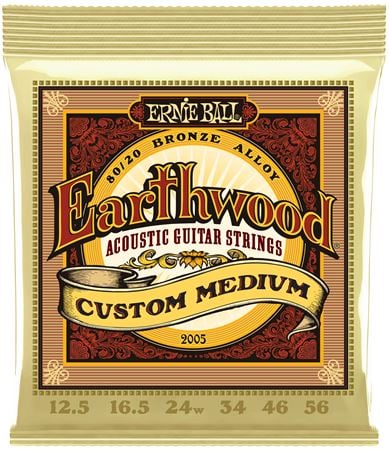 Ernie Ball P02005 Earthwood 80/20 Acoustic Guitar Strings Front View