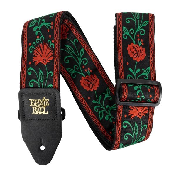 Ernie Ball P05361 Jacquard Guitar Strap Western Rose Front View