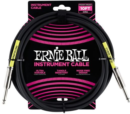 Ernie Ball Instrument Cable Front View
