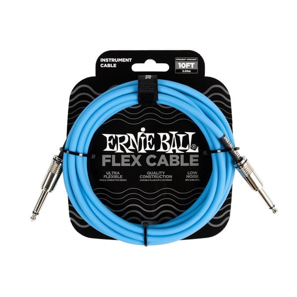 Ernie Ball P0641 Flex Instrument Cable 10 Feet Front View