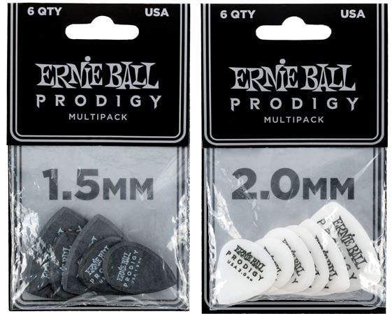 Ernie Ball Prodigy Multipack Picks 6 Pack Front View